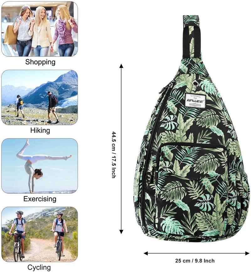 HAWEE Backpack Sling for Women Anti-Water Crossbody Bag Inclined Adjustable Pack | Casual, Adjustable Strap, Water Repellent, for Travel/Sport - Image 5